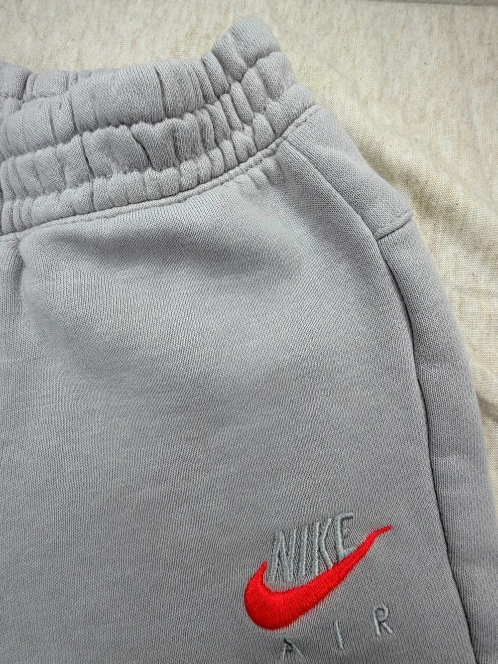 Nike Kids Gray Jogger Sweatpants with Orange NikeAir Logo 2T